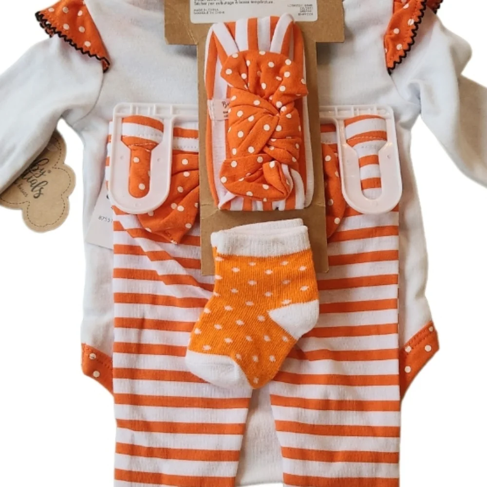 FOUR PIECE SET HALLOWEEN OUTFIT SZ 3M NWT